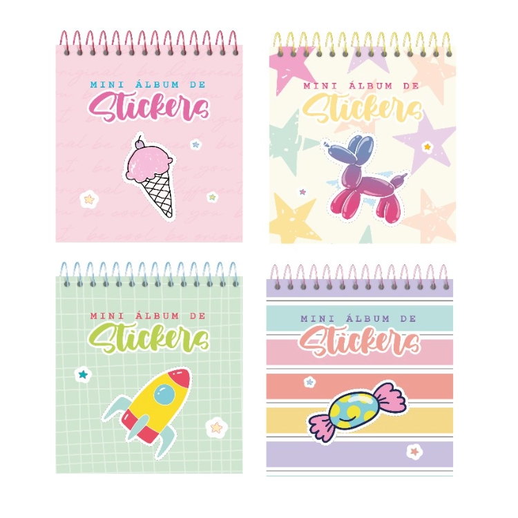 Album de Stickers RY Mini 10 Hojas Espiralado Art.1095